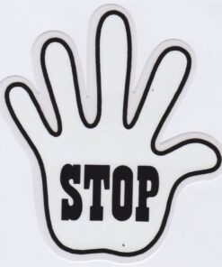 Stop sticker