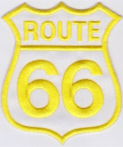 Route 66 Applikation zum Aufbügeln