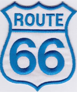 Route 66 Applikation zum Aufbügeln