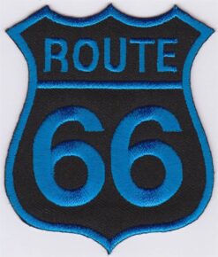 Route 66 Applikation zum Aufbügeln
