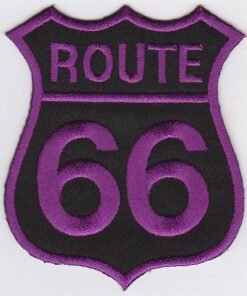 Route 66 Applikation zum Aufbügeln