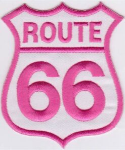 Route 66 Applikation zum Aufbügeln