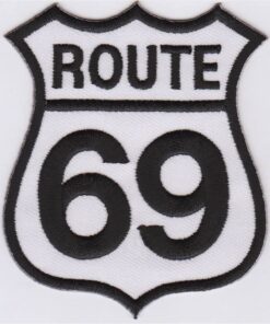 Route 69 Applikation zum Aufbügeln