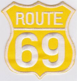 Route 69 Applikation zum Aufbügeln