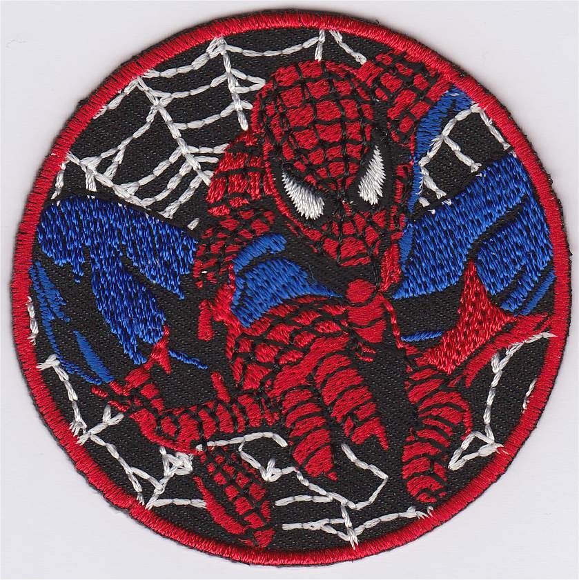 Spiderman-Applikation zum Aufbügeln