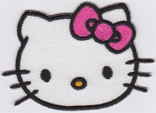 „Hello Kitty“-Aufnäher zum Aufbügeln