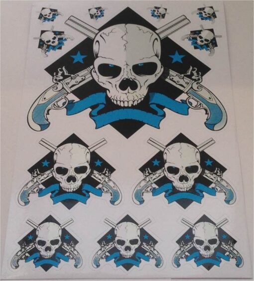 Doodshoofd Skull stickervel