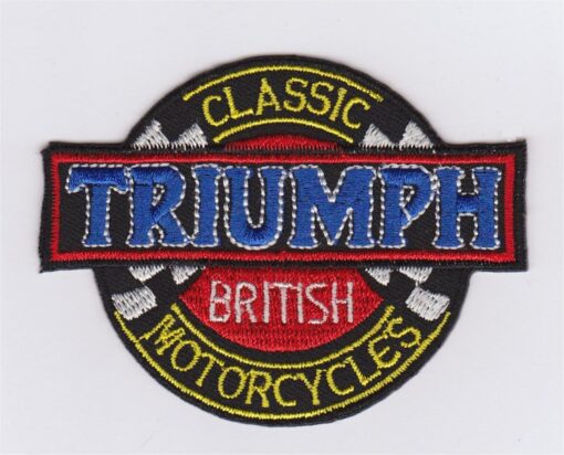 Ecusson thermocollant moto Triumph Classic British