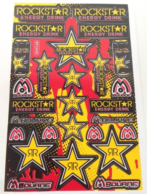 Rockstar Bourne stickervel