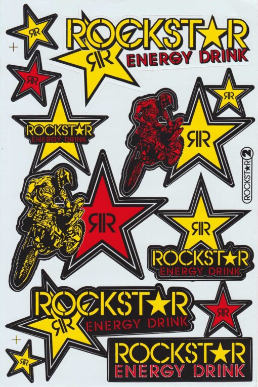 Feuille d'autocollants Rockstar
