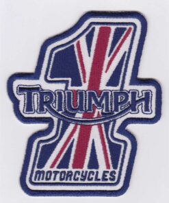 Triumph Nr. 1 Motorrad-Applikation zum Aufbügeln