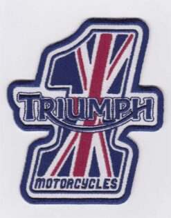 Triumph Nr. 1 Motorrad-Applikation zum Aufbügeln
