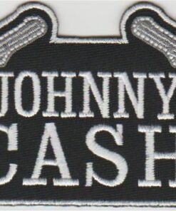 Johnny Cash Applikation zum Aufbügeln