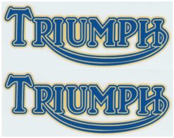 Triumph tank sticker set