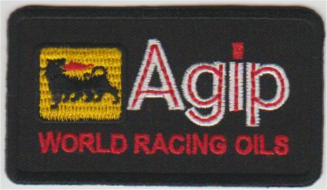 Agip World Racing Oils Applikation zum Aufbügeln