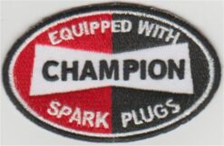 Champion Spark & Plugs Stoffaufnäher zum Aufbügeln