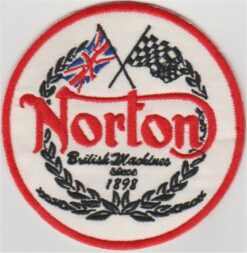 Norton British Machines stoffen opstrijk patch