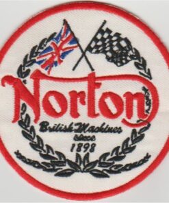 Norton British Machines Applikation zum Aufbügeln