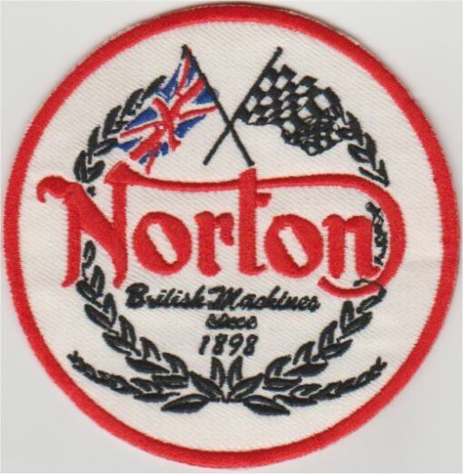 Norton British Machines Applikation zum Aufbügeln