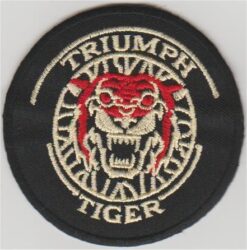 Triumph Tiger stoffen opstrijk patch