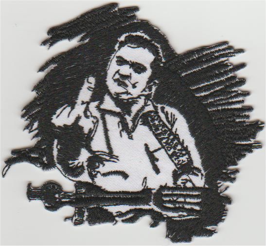 Johnny Cash Applique Fer Sur Patch