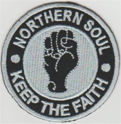 Northern Soul Keep the faith stoffen opstrijk patch