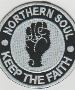 Northern Soul Keep the faith stoffen opstrijk patch