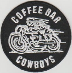 Coffee Bar Cowboys stoffen opstrijk patch