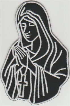 Heilige Maria stoffen opstrijk patch