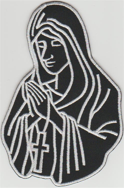 Heilige Maria Applikation zum Aufbügeln