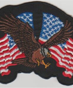 Écusson thermocollant Eagle USA flag applique