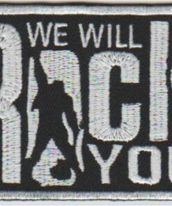 Queen We will Rock you stoffen opstrijk patch