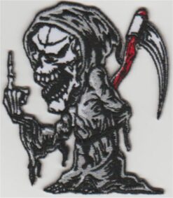 Grim Reaper (Vader Tijd) stoffen opstrijk patch