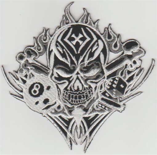 Crâne 8 boules Applique Fer Sur Patch