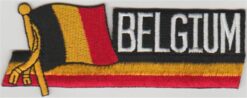 Belgische vlag stoffen opstrijk patch