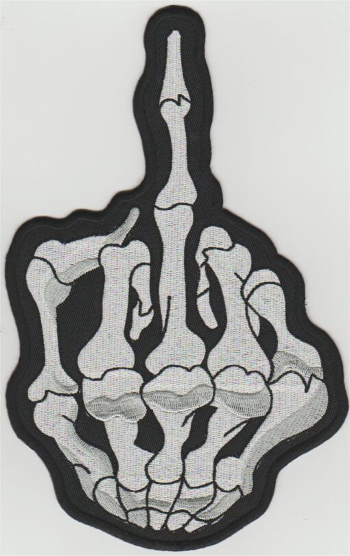 Doigt du milieu applique fer sur patch