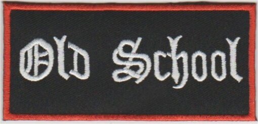 Old School Applique Fer Sur Patch Patch