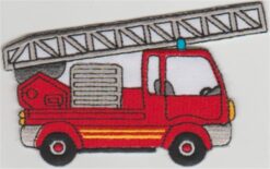 Feuerwehrauto-Applikation zum Aufbügeln