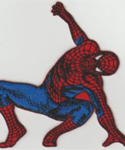 Spiderman stoffen opstrijk patch