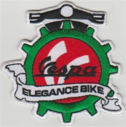 Vespa Elegance Bike stoffen opstrijk patch