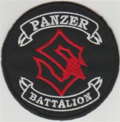 Panzer-Bataillon-Applikation zum Aufbügeln