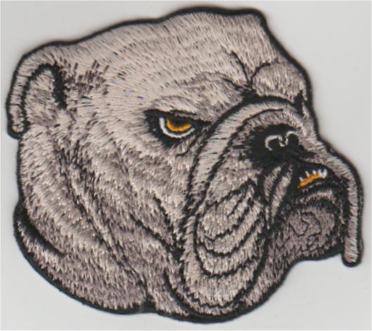 Bouledogue Applique Fer Sur Patch