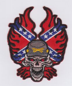 Rebel Flag Applique Iron On Patch