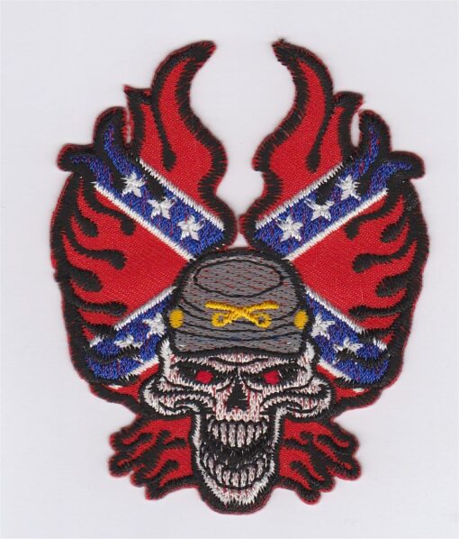 Rebel Flag Applique Iron On Patch