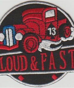 Hot Rod Loud & Fast 13 Applique fer sur patch