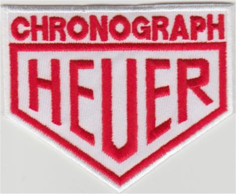 Heuer Chronograph Applikation zum Aufbügeln