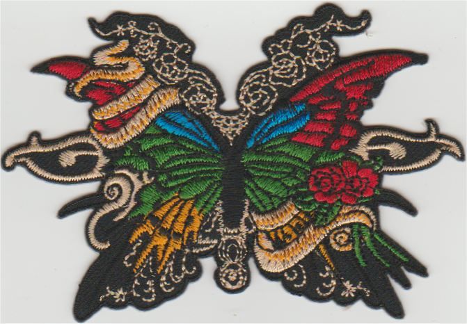 Papillon Applique Fer Sur Patch