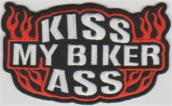 Écusson thermocollant Kiss my Biker Ass