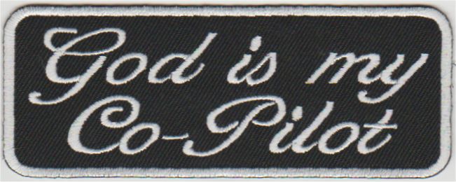 Dieu est mon patch thermocollant Co-Pilot