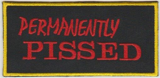 Permanently Pissed stoffen opstrijk patch